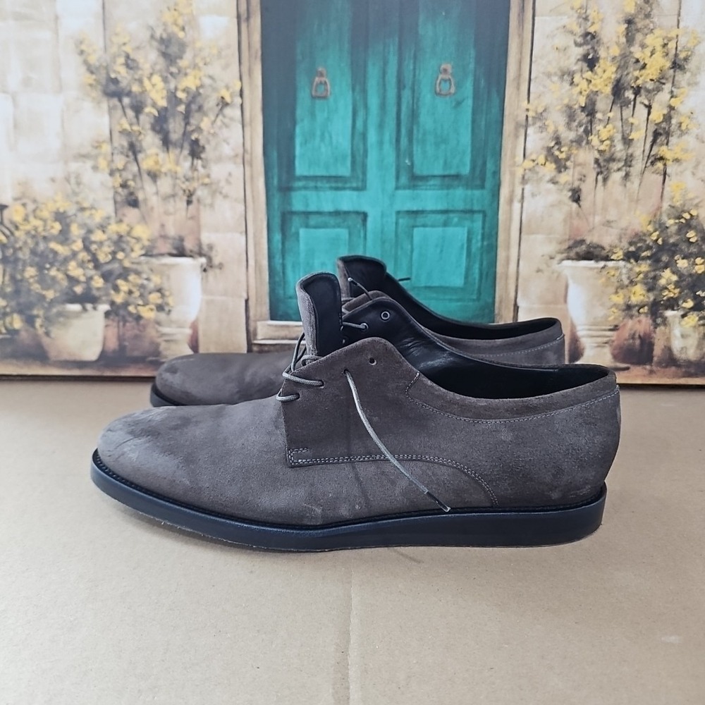 Vince Suede Leather Shoes Cadet Brown Lace Up Dress Comfort Soft Size 10 M